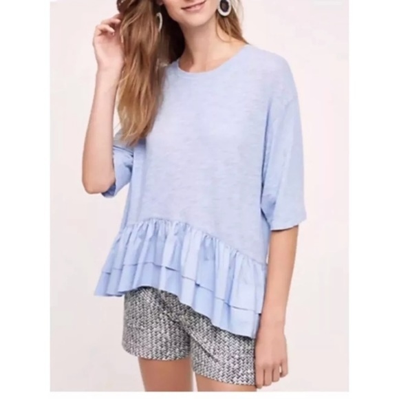 Anthropologie Tops - NWOT ANTHROPOLOGIE AKEMI+KIN CASCADE RUFFLE SHIRT
